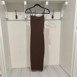 NWT Good American Cowl Neck Slinky Dress size 1